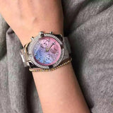 Guess Confetti Multicolored Dial Silver Steel Strap Watch For Women - W0774L1 Authentic Buy Shop Now