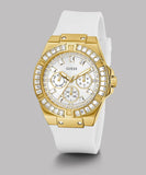 Guess Venus Diamonds White Dial White Rubber Strap Watch for Women - GW0118L5 Authentic Buy Shop Now