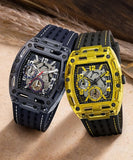 Guess Phoenix Chronograph Black Dial Black Rubber Strap Watch for Men - GW0499G1 Authentic Buy Shop Now