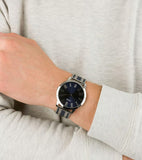 Guess Richmond Blue Dial Two Tone Mesh Bracelet Watch for Men - W1179G1 Authentic Buy Shop Now