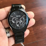 Hugo Boss Onyx Black Dial Black Steel Strap Watch for Men - 1513365 Authentic Buy Shop Now