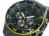 Marc Jacobs Rock Chronograph Black Dial Black Steel Strap Watch for Men - MBM5026 Authentic Buy Shop Now