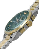 Emporio Armani Claudio Chronograph Green Dial Two Tone Steel Strap Watch For Women - AR11511 Authentic Buy Shop Now