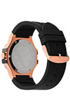 Maserati Potenza Black & Rose Gold Dial Black Rubber Strap Watch For Men - R8851108002 Authentic Buy Shop Now