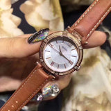Guess Park Avenue Blue Dial Brown Leather Strap Watch for Women - W0838L2 Authentic Buy Shop Now