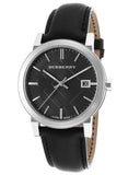 Burberry The City Black Dial Black Leather Strap Watch for Men - BU9009 Authentic Buy Shop Now