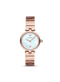Emporio Armani Arianna White Mother of Pearl Dial Rose Gold Steel Strap Watch For Women - AR11236 Authentic Buy Shop Now