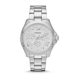 Fossil Cecile Multifunction Silver Dial Silver Steel Strap Watch for Women - AM4509 Authentic Buy Shop Now