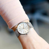 Michael Kors Pyper Quartz White Dial Silver Mesh Strap Watch for Women - MK4338 Authentic Buy Shop Now