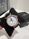 Coach Madison White Dial Black Leather Strap Watch for Women - 14503396 Authentic Buy Shop Now