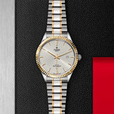 Tudor Style Automatic Silver Dial Two Tone Steel Strap Watch for Men - M12713-0003 Authentic Buy Shop Now