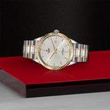 Tudor Style Automatic Silver Dial Two Tone Steel Strap Watch for Men - M12713-0003 Authentic Buy Shop Now