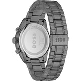 Hugo Boss Grand Prix Chronograph Green Dial Gunmetal Grey Steel Strap Watch for Men - 1514228 Authentic Buy Shop Now