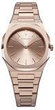 D1 Milano Ultra Thin Rose Gold Dial Rose Gold Steel Strap Watch for Women - D1-UTBL04 Authentic Buy Shop Now