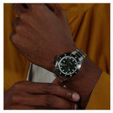 Hugo Boss Bossmatic Automatic Green Dial Silver Steel Strap Watch for Men - 1514178 Authentic Buy Shop Now