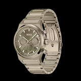 Hugo Boss Candor Chronograph Green Dial Brown Steel Strap Watch for Men - 1514222 Authentic Buy Shop Now
