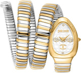 Just Cavalli Cosenza Silver Dial Two Tone Steel Strap Watch for Women - JC1L232M0055 Authentic Buy Shop Now