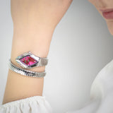 Just Cavalli Ferocious Pink Dial Silver Steel Strap Watch for Women - JC1L306M0025 Authentic Buy Shop Now
