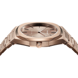 D1 Milano Ultra Thin Rose Gold Dial Rose Gold Steel Strap Watch for Women - D1-UTBL04 Authentic Buy Shop Now