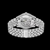 Hugo Boss Principle Skeleton Green Dial Silver Steel Strap Watch for Men - 1514236 Authentic Buy Shop Now