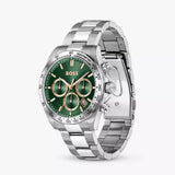Hugo Boss Hero 2.0 Chronograph Green Dial Silver Steel Strap Watch for Men - 1514268 Authentic Buy Shop Now