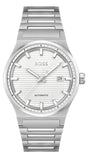 Hugo Boss Candor Automatic White Dial Silver Steel Strap Watch for Men - 1514186 Authentic Buy Shop Now