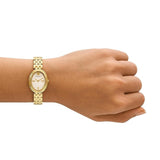 Tory Burch Oval White Dial Gold Steel Strap Watch for Women - TBW6032 Authentic Buy Shop Now