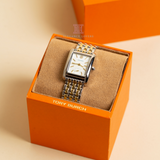 Tory Burch Eleanor White Dial Two Tone Steel Strap Watch for Women - TBW1070 Authentic Buy Shop Now