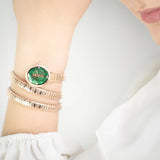 Just Cavalli After Party Green Dial Rose Gold Steel Strap Watch for Women - JC1L269M0035 Authentic Buy Shop Now