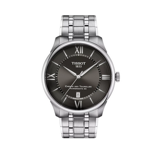 Tissot Chemin Des Tourelles Powermatic 80 Grey Dial Silver Steel Strap Watch for Men - T139.407.11.068.00 Authentic Buy Shop Now
