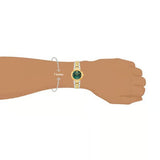 Versace Daphnis Quartz Green Dial Two Tone Steel Strap Watch for Women - VEOCA0424 Authentic Buy Shop Now