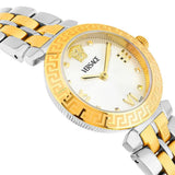Versace Daphnis White Dial Two Tone Steel Strap Watch for Women - VEOCA0324 Authentic Buy Shop Now