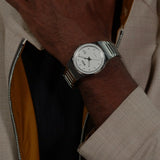 Hugo Boss Candor Automatic White Dial Silver Steel Strap Watch for Men - 1514186 Authentic Buy Shop Now