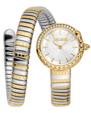 Just Cavalli Enchanting Silver Dial Two Tone Steel Strap Watch for Women - JC1L301M0065 Authentic Buy Shop Now