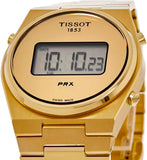 Tissot PRX Digital Quartz Gold Dial Gold Steel Strap Watch for Men - T137.463.33.020.00 Authentic Buy Shop Now