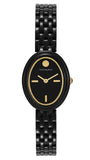 Tory Burch Oval Black Dial Black Steel Strap Watch for Women - TBW6035 Authentic Buy Shop Now