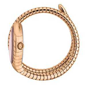 Just Cavalli Serpente Metallica White Dial Rose Gold Steel Strap Watch for Women - JC1L223M0045 Authentic Buy Shop Now