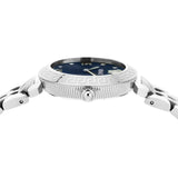 Versace Daphnis Analog Blue Dial Silver Steel Strap Watch for Women - VEOCA0124 Authentic Buy Shop Now