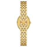 Tory Burch Oval White Dial Gold Steel Strap Watch for Women - TBW6032 Authentic Buy Shop Now