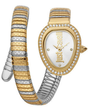 Just Cavalli Solo Mother of Pearl Dial Two Tone Steel Strap Watch for Women - JC1L167M0055 Authentic Buy Shop Now