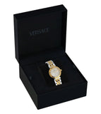Versace Daphnis White Dial Two Tone Steel Strap Watch for Women - VEOCA0324 Authentic Buy Shop Now