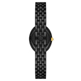 Tory Burch Oval Black Dial Black Steel Strap Watch for Women - TBW6035 Authentic Buy Shop Now
