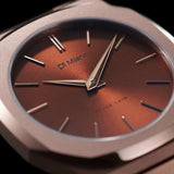 D1 Milano Ultra Thin Brown Dial Brown Steel Strap Watch for Women - D1-UTBL38 Authentic Buy Shop Now