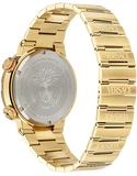 Versace Greca Logo Quartz Black Dial Gold Steel Strap Watch for Men - VE8G00624 Authentic Buy Shop Now