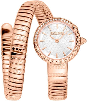 Just Cavalli Enchanting White Dial Rose Gold Steel Strap Watch for Women - JC1L301M0045 Authentic Buy Shop Now