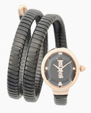 Just Cavalli Snake Black Dial Black Steel Strap Watch for Women - JC1L269M0075 Authentic Buy Shop Now