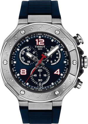 Tissot T Race Moto GP Limited Edition Chronograph Blue Dial Blue Rubber Strap Watch for Men - T141.417.17.047.00 Authentic Buy Shop Now