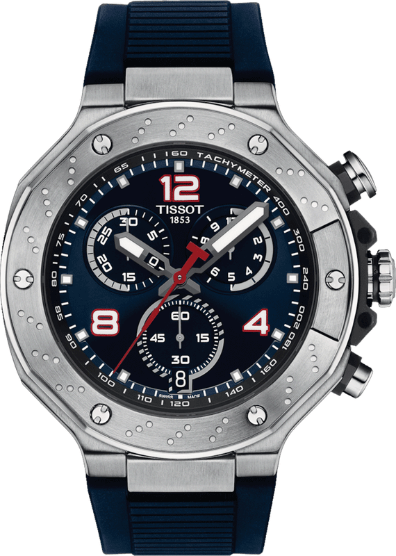 Tissot T Race Moto GP Limited Edition Chronograph Blue Dial Blue Rubber Strap Watch for Men - T141.417.17.047.00 Authentic Buy Shop Now