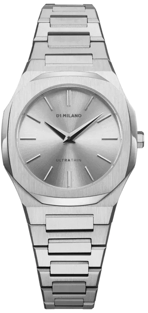 D1 Milano Ultra Thin Silver Dial Silver Steel Strap Watch for Women - D1-UTBL30 Authentic Buy Shop Now