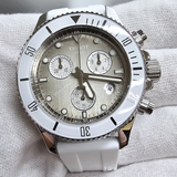 Tissot Seastar 1000 Chronograph Grey Dial White Rubber Strap Watch for Men - T120.217.17.011.00 Authentic Buy Shop Now